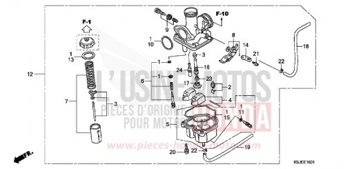 VERGASER (CRF100F) CRF100F8 de 2008
